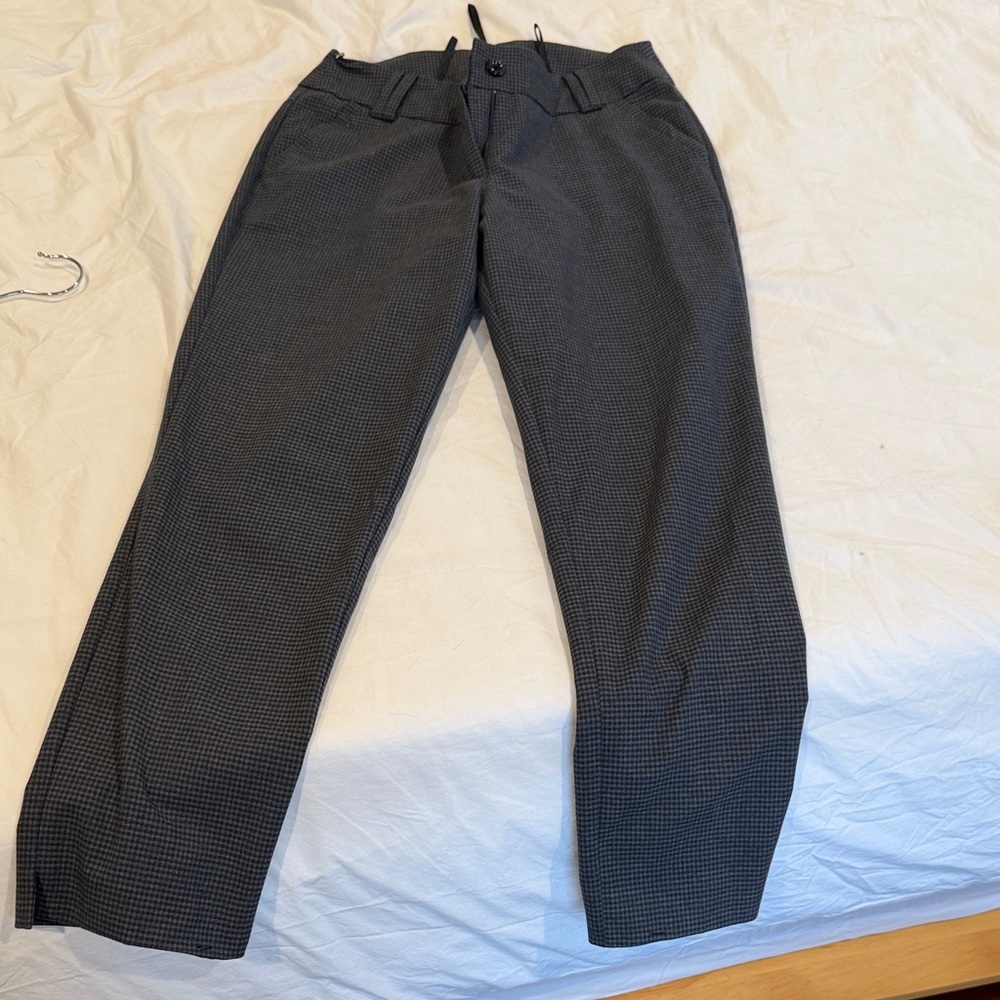 Navy/Gray Checkered Pants